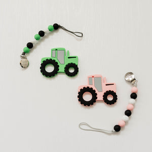 Tractor Teether Set // Green