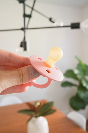 Itzy Soother Rubber Pacifiers // Apricot & Terracotta