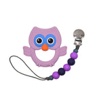 Owl Teether Set // Purple