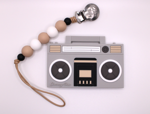 
            
                Load image into Gallery viewer, Boom Box Teether Set // Grey
            
        