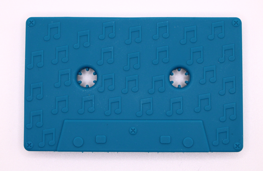 Cassette Tape Teether Set // Blue