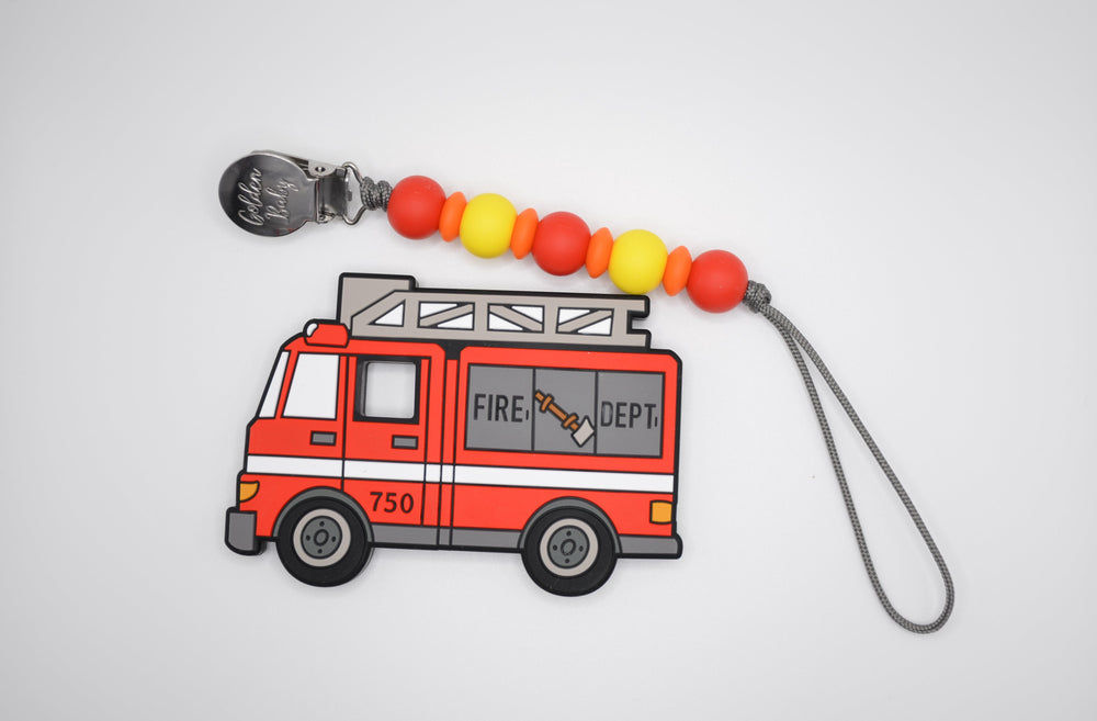 
            
                Load image into Gallery viewer, Firetruck Teether Set
            
        