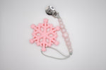 Snowflake Teether Set // Pink