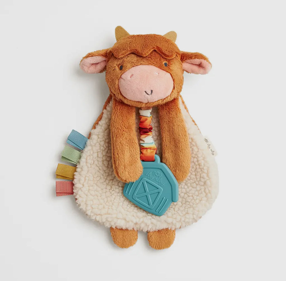 Itzy Lovey™ Plush And Teether Toy // Highland Cow