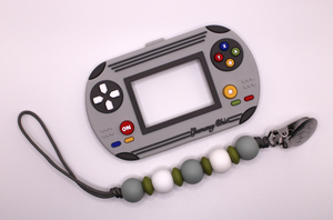 
            
                Load image into Gallery viewer, Retro Game Console Teether Set // Grey
            
        