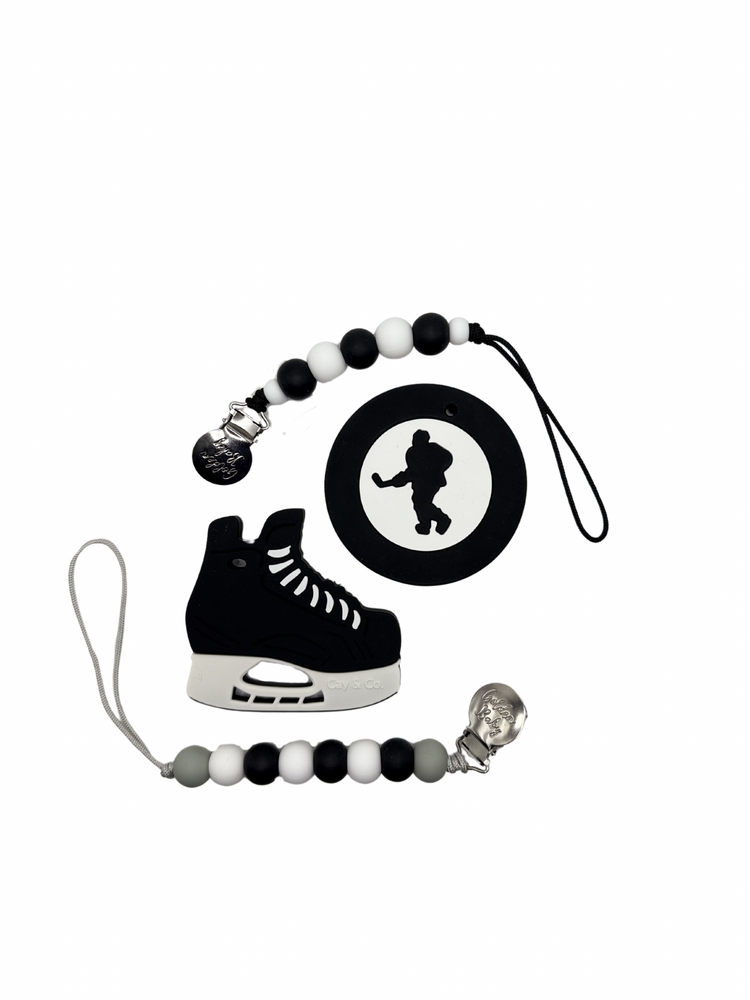 Hockey Puck Teether Set