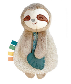 Itzy Lovey™ Plush And Teether Toy // Sloth