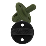 Itzy Ritzy Sweetie Soother Pacifiers // Camo & Midnight Cables