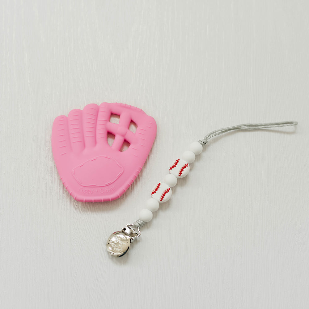 
            
                Load image into Gallery viewer, Baseball Mitt Teether Set // Pink
            
        