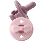 Itzy Ritzy Sweetie Soother Pacifiers // Orchid & Lilac Bows
