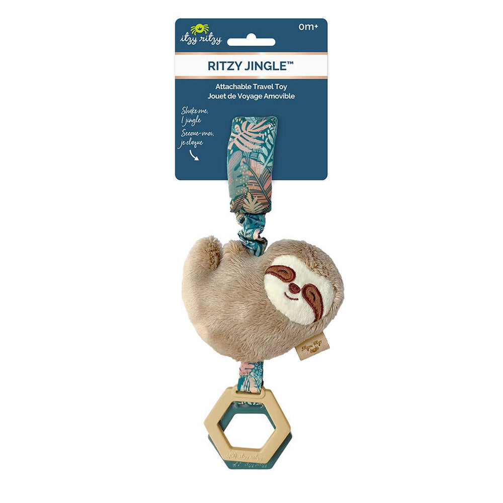 
            
                Load image into Gallery viewer, Ritzy Jingle™ Attachable Travel Toy // Sloth
            
        