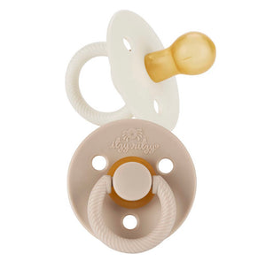 Itzy Soother Rubber Pacifiers // Coconut & Toast