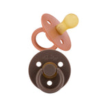 Itzy Soother Rubber Pacifiers // Chocolate & Caramel
